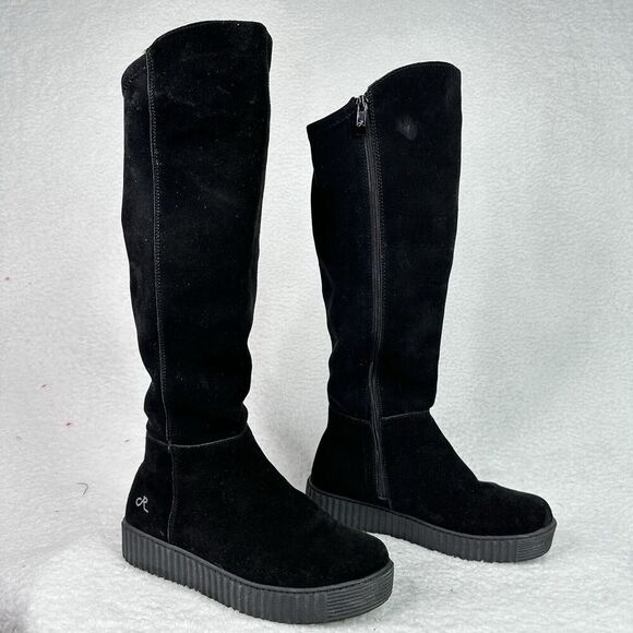 Religious Comfort Candyjack Tall Boot Women Sz 10 Black Suede Leather Waterproof - Picture 4 of 13